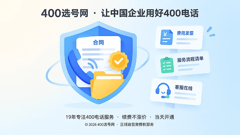 正规400电话服务商可核验服务边界示意图